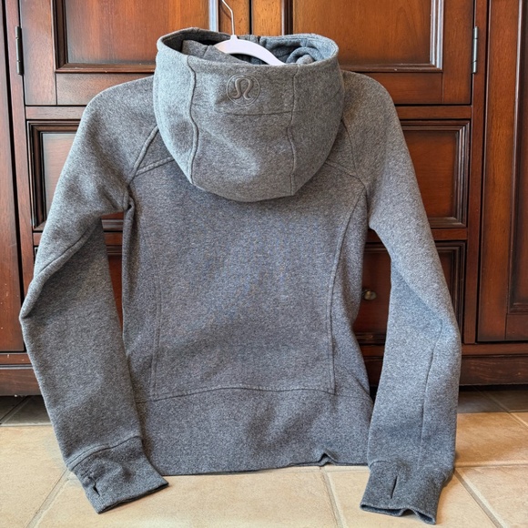 Lululemon Scuba Hoodie - Dark Heather Grey - Like New - Picture 2 of 6